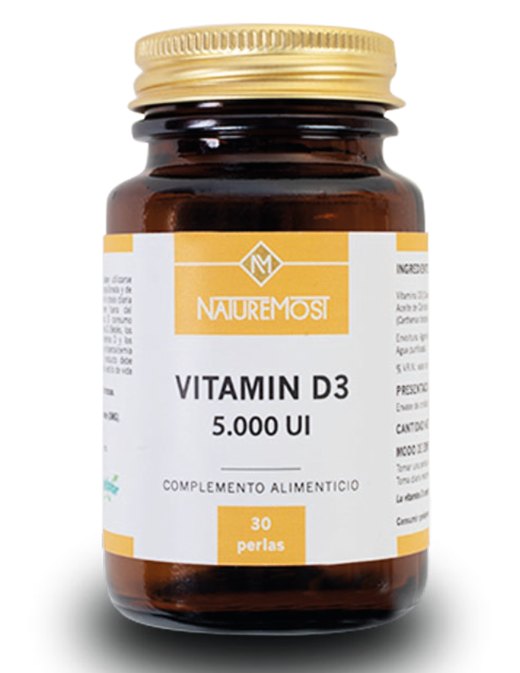Frasco de Vitamina D3 5.000 UI de Naturemost